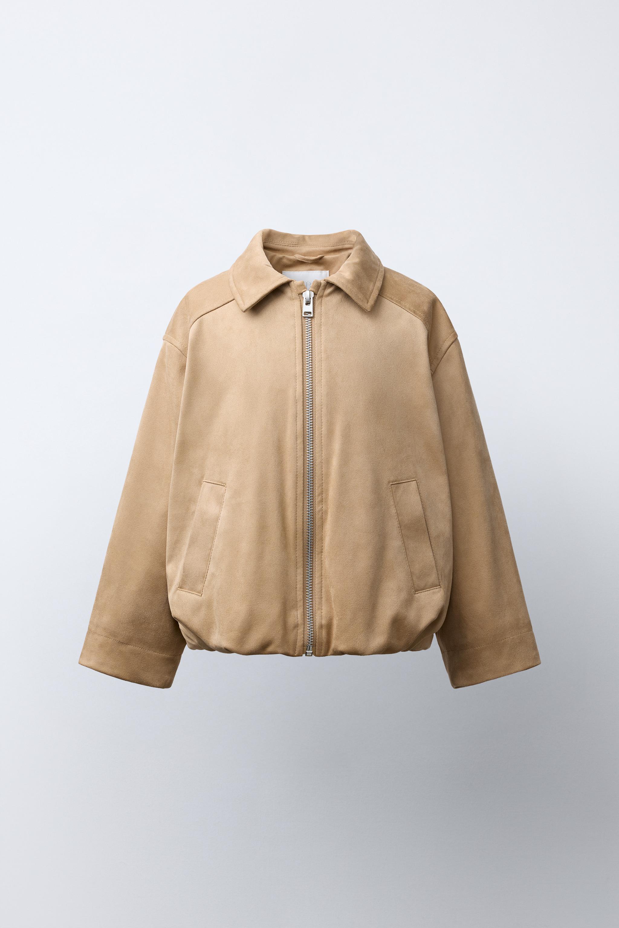 BLOUSON BOMBER EFFET DAIM